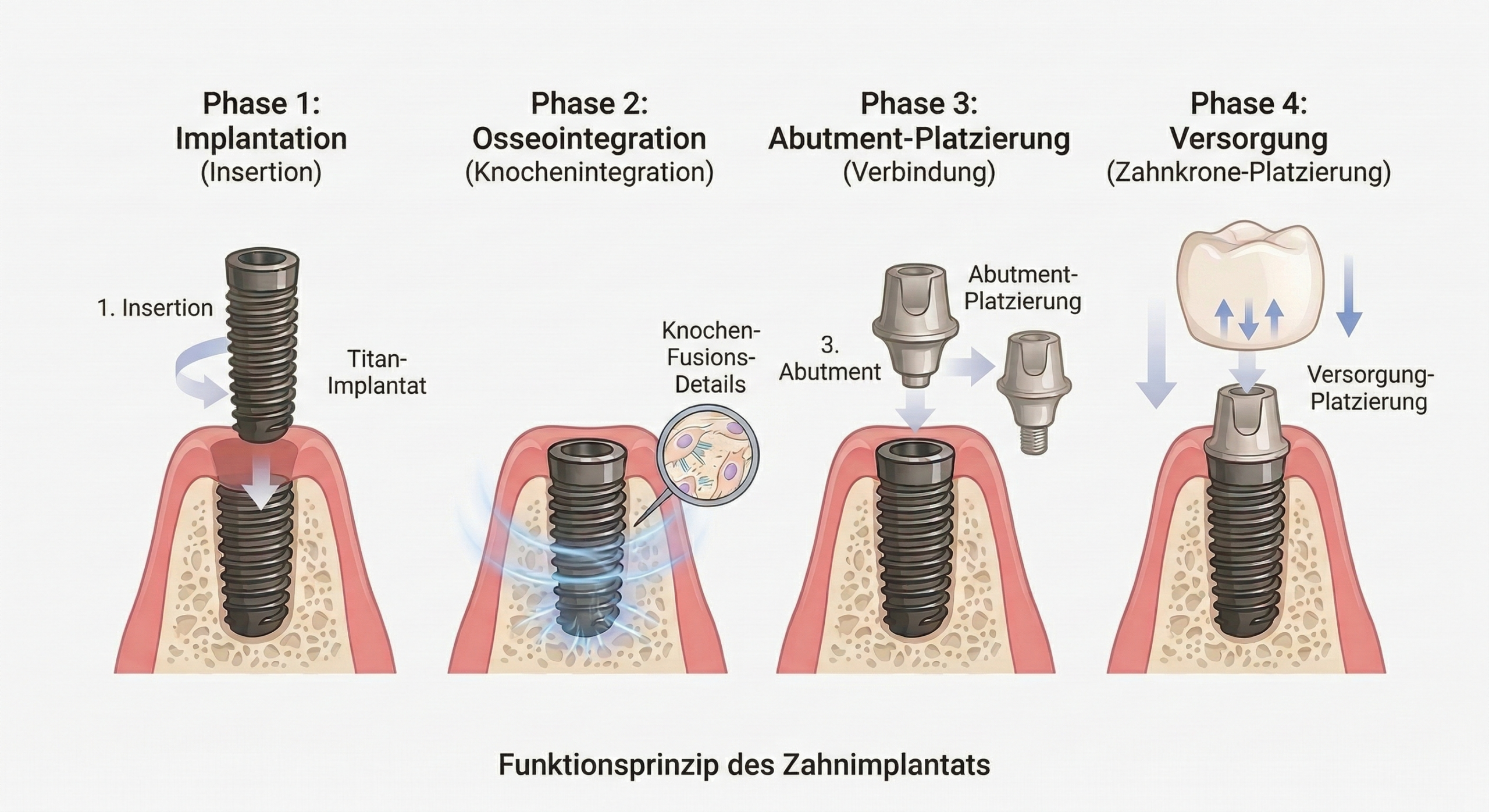 Erklärbild Zahnimplantate